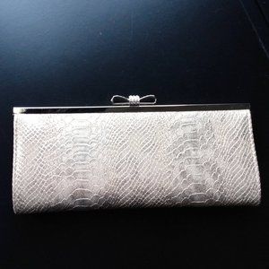 I-N-C International Comcepts "crocodile" clutch bag